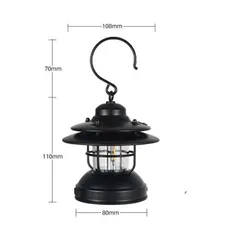 Đèn Cổ Du Lịch Dã Ngoại Vintage Lights Dùng Pin - Đèn Treo Chống Nước, Phong Cách Vintage Cho Cắm Trại, Đi Du Lịch, Trang Trí Ngoài Trời