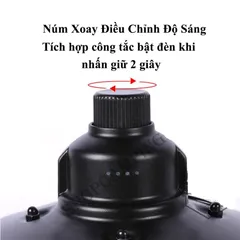 Đèn Cổ Vintage L.Lauka Dã Ngoại - Đèn Cắm Trại Sạc USB 2000mAh Thời Gian Sáng 60 Giờ với 3 Chế Độ Sáng