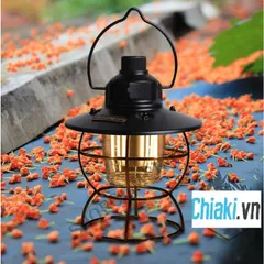 Đèn Cổ Vintage L.Lauka Dã Ngoại - Đèn Cắm Trại Sạc USB 2000mAh Thời Gian Sáng 60 Giờ với 3 Chế Độ Sáng
