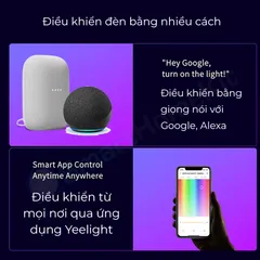 Đèn ốp trần Yeelight Arwen S - 550S RGB Multicolor Backlight - Chiếu sáng hiện đại, Công suất 50W, Điều khiển thông minh