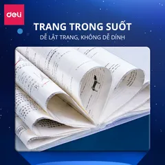 File lá học sinh A4 Deli họa tiết phi hành gia - Chất liệu chống thấm, bảo vệ tài liệu hiệu quả, sản phẩm văn phòng phẩm độc đáo