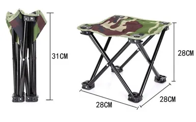 Ghế Câu Cá Gấp Gọn Không Tựa - Ghế Dã Ngoại Nhẹ, Bền Bỉ, Chất Liệu Nhôm, Phù Hợp Đi Dã Ngoại, Cắm Trại, Du Lịch