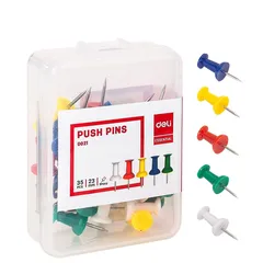 Ghim Cắm Bảng Deli 35 Chiếc Nhiều Màu - Đồ Dùng Học Tập Chất Lượng Cao, Dễ Dàng Cầm Nắm, An Toàn Cho Người Sử Dụng