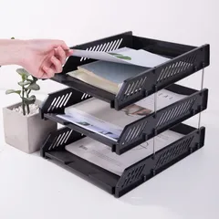 Giá Tài Liệu 3 Ngăn Deli E9209 - Chất Liệu GPPS Bền Bỉ, Thiết Kế Tiện Lợi Dễ Lưu Trữ, Phù Hợp Văn Phòng Phẩm