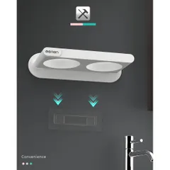 Giá Treo Máy Sấy Tóc Dán Tường Oenon Tiện Dụng - Kệ Để Đồ Đa Năng Và Gọn Gàng Cho Phòng Tắm