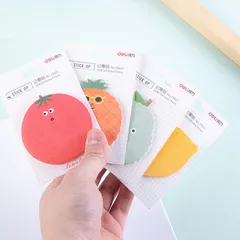 Giấy Nhớ Hình Hoa Quả Deli 25601 - Giấy Ghi Chú Dễ Thương, Dùng Lại, Bám Chắc Cho Sáng Tạo Văn Phòng và Học Tập
