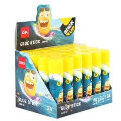 Hồ khô kết dính mạnh Deli 8g EA21010 - Hộp 24 lọ chất lượng cao, ít mùi, khô nhanh, an toàn cho thủ công mỹ nghệ
