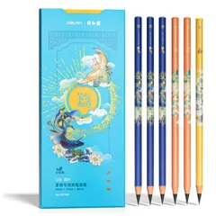 Hộp 10 Bút Chì Than Phác Thảo Chuyên Dụng Deli 58199 - Chì Mềm Đậm Nét Cho Vẽ Mỹ Thuật và Học Tập