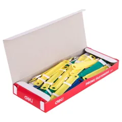 Hộp 50 Nẹp Tài Liệu Chân Dài 50mm Deli E5548 - Đa Dạng Màu Sắc, Chất Liệu Nhựa Bền, Thiết Kế Chốt Linh Hoạt