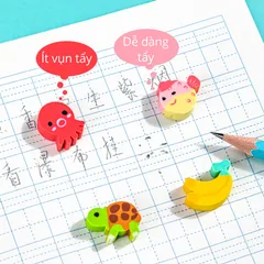 Hộp tẩy học sinh Deli đủ màu 20 chiếc 7533 - Bộ tẩy đáng yêu cho trẻ em, dụng cụ học tập tiện lợi cho trường học và văn phòng