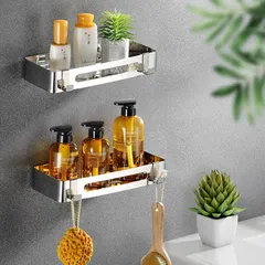 Kệ Nhà Tắm, Nhà Bếp Oenon Inox SUS304 Không Gỉ - Kệ Đa Chức Năng Dán Tường Tiện Lợi Cho Không Gian Sang Trọng