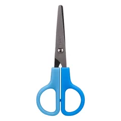Kéo Mũi Tròn Học Sinh Deli ED60601 - Chất Liệu Thép Không Gỉ, Thiết Kế Đẹp, Có Đầu Bọc Bảo Vệ, Dụng Cụ Học Tập Tiện Dụng