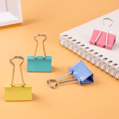 Kẹp bướm Deli E8553A hộp 24 chiếc - Kẹp giấy bền bỉ, chắc chắn, nhiều màu sắc cho văn phòng và học tập