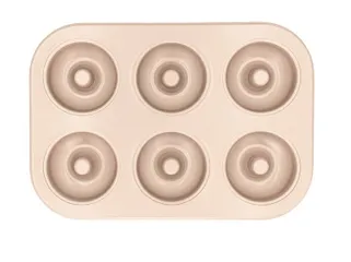 Khay Nướng 6 Bánh Donut UniBaker MB820 - Chất Liệu Thép Không Gỉ, Thiết Kế Hiện Đại, Dành Cho Gia Đình và Tiệm Bánh