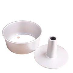 Khuôn Chiffon Tròn 15cm (6 inch) Nhôm Cao Cấp - Dụng Cụ Làm Bánh Chín Đều, Lõi Tháo Rời Tiện Lợi