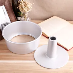Khuôn Chiffon Tròn 15cm (6 inch) Nhôm Cao Cấp - Dụng Cụ Làm Bánh Chín Đều, Lõi Tháo Rời Tiện Lợi