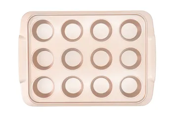 Khuôn Nướng 12 Bánh Cupcake Chống Dính Unibaker MB843 - Dụng Cụ Làm Bánh Tiện Lợi, An Toàn Cho Bếp Nhà