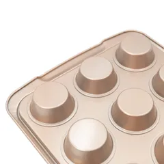Khuôn Nướng 12 Bánh Cupcake Chống Dính Unibaker MB843 - Dụng Cụ Làm Bánh Tiện Lợi, An Toàn Cho Bếp Nhà