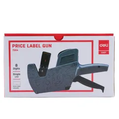 Máy Bắn Giá 8 Số Deli E7504 - Thiết Kế Tiện Dụng, Mực Đậm, Dễ Sử Dụng Cho Văn Phòng và Học Tập
