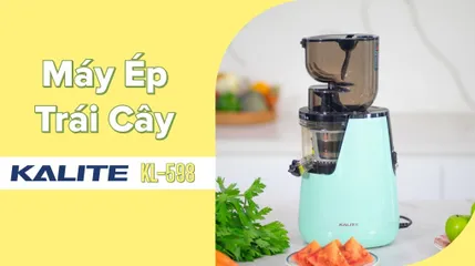 Máy Ép Chậm Kalite KL-598 - Ép Trái Cây Tối Ưu 400W, Thiết Kế Bền Bỉ, Dinh Dưỡng Tối Đa - Phù Hợp Gia Đình và Spa