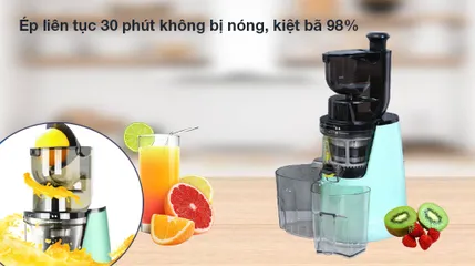 Máy Ép Chậm Kalite KL-598 - Ép Trái Cây Tối Ưu 400W, Thiết Kế Bền Bỉ, Dinh Dưỡng Tối Đa - Phù Hợp Gia Đình và Spa