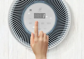 Máy Lọc Không Khí Cuckoo AC-25W10FWH - Hàn Quốc, 360 Độ, Phạm Vi 84.7m2, Chế Độ Thông Minh, Cảm Biến PM2.5, Quản Lý Bằng Giọng Nói