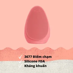 Máy rửa mặt Emmié Premium Facial Cleansing Brush - Sạch sâu, 7 chế độ rung, giúp da khỏe mạnh, dịu nhẹ, hỗ trợ chống lão hóa, bảo hành 12 tháng