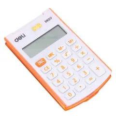 Máy Tính Cầm Tay Deli E39217 - Màn Hình LCD, Nút Bấm Nhựa Chất Lượng, Pin & Năng Lượng Mặt Trời, Tiện Dụng Cho Học Sinh & Công Việc