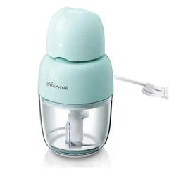 Máy Xay Thực Phẩm Đa Năng Bear QSJ-B01P1 - Thiết Kế Nhỏ Gọn, 120W, Thủy Tinh Chịu Nhiệt, Lưỡi Dao Inox, Tiện Dụng Cho Bé Ăn Dặm