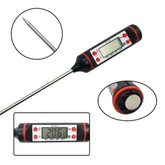 Nhiệt Kế Kẹo Điện Tử Màn Hình LCD - Dụng Cụ Làm Bánh Đo Nhiệt Độ Thực Phẩm, Gà Nướng, Nước Và Chất Lỏng