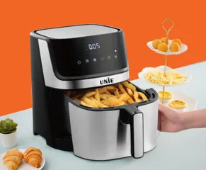 Nồi Chiên Không Dầu UNIE UE-600 6,5L - Công Nghệ Rapid Air 8 Chế Độ Nấu Sức Khỏe, Giảm 90% Chất Béo