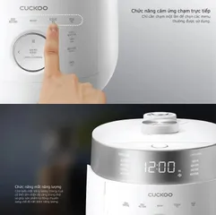 Nồi cơm điện cao tần Cuckoo CRP-LHTR0610FW 1.08L - Nấu cơm thông minh, tiết kiệm điện, thiết kế sang trọng cho 2-6 người dùng