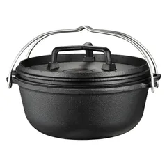 Nồi Gang Dã Ngoại Đa Năng Campingmoon D0-28 - Dùng Để Nướng, Ninh, Hấp, Tiện Lợi Cho Cắm Trại, Du Lịch, và Thăm Quan Ngoài Trời