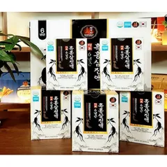 Nước Tinh Chất Hắc Hồng Sâm Hàn Quốc Hộp 30 Gói - Tăng Cường Sức Khỏe, Bổ Máu, Hỗ Trợ Miễn Dịch, Quà Tặng Ý Nghĩa