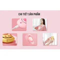 Quạt Đeo Cổ Hình Chân Mèo Remax F6 - Quạt Tích Điện Thời Trang 3 Tốc Độ, Dễ Thương, Sử Dụng Liên Tục 10 Giờ