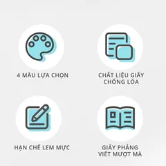 Sổ Ghi Chép Khâu Gáy B5 Deli - Sổ Tay Kẻ Ngang Bìa Hologram 40 Trang, Giấy Chống Lóa Cho Học Sinh và Người Làm Việc