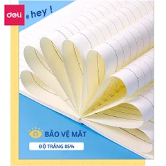 Sổ tay ghi chép Deli LA560-N14 - Gáy lò xo, 60 trang A5, chất liệu chống lóa, họa tiết trẻ trung, tiện dụng cho học sinh và văn phòng