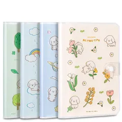 Sổ tay Deli SZ034 Họa Tiết Dễ Thương - Giấy Chống Nước, Cúc Bấm, Kích Thước 164x118mm, Sản Phẩm Văn Phòng Phẩm Cao Cấp