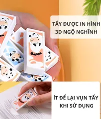 Tẩy Hình Vẽ Bò Sữa Deli 71119 - Tẩy Dễ Thương Dành Cho Trẻ Em, Thiết Kế Nhỏ Gọn, Tẩy Xóa Sạch Sẽ, Không Hỏng Giấy