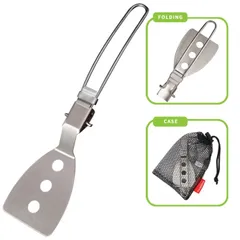 Thìa Gấp Gọn Inox 304 Dùng Cho Cắm Trại & Dã Ngoại - Chống Gỉ, Tiện Dụng Cho Nấu Ăn Ngoài Trời