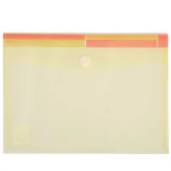 Túi Hồ Sơ A4 Deli E5504 - Chống Thấm Nước, Bảo Vệ Tài Liệu, Chất Liệu PP Mịn, Nút Bấm Cao Cấp, Đa Dạng Màu Sắc