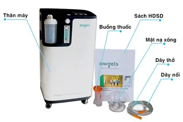 Máy Tạo Oxy Owgels OZ-5-01TW0 - Thiết Bị Y Tế Tích Hợp Chức Năng Xông Mũi, 5 Lít - Chất Lượng FDA, Thế Hệ Mới
