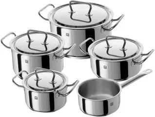 Bộ 5 Nồi Zwilling Twin Classic Cao Cấp - Thép 18/10, Thiết Kế Sigma Sang Trọng, Đun Nấu Tất Cả Các Loại Bếp