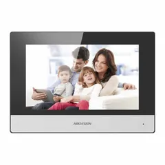 Bộ Chuông Hình Hikvision Thế Hệ 2 DS-KH6320-WTE1 + DS-KH6320-TE1 - Màn Hình 7 Inch, Wifi, Cảm Ứng, Kết Nối Camera, Tích Hợp Mic và Loa Chất Lượng