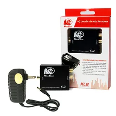 Bộ chuyển đổi âm thanh Digital sang Analog DAC Vinagear XL2 - Giải mã 24bit, hỗ trợ Smart TV, Karaoke và Media Player
