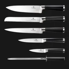 Bộ dao 7 món Berlingerhaus BH2424 - Dao sắc bén bằng thép không gỉ, chỗ để gọn gàng, hoàn hảo cho nhà bếp hiện đại