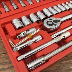Bộ Dụng Cụ Mở Bu Lông Ốc Vít Đa Năng 46 Chi Tiết Thép Không Gỉ - Sửa Chữa Xe Máy, Ô Tô và Trang Trí Nhà Cực Tiện Lợi