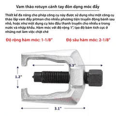 Bộ Dụng Cụ Vam Cảo Rotuyn 5 Chi Tiết - Công Cụ Bảo Dưỡng Sửa Chữa Hệ Thống Lái Chuyên Nghiệp, Chất Lượng Cao