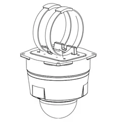 Chân Đế Camera Dahua DH-PFA152-E Chất Liệu Nhôm Đúc Inox Bền Bỉ, Chống Nước, Lắp Trong Nhà Ngoài Trời