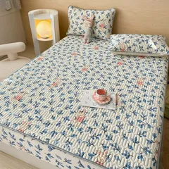 Chiếu Điều Hòa Tencel Latex Cao Su Non 3D - Mát Lạnh, Thoáng Khí Cho Giấc Ngủ Sảng Khoái, Dễ Dàng Vệ Sinh, Kèm 2 Vỏ Gối